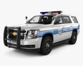 Chevrolet Tahoe Police with HQ interior 2017 3d model
