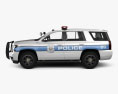 Chevrolet Tahoe Police with HQ interior 2017 3d model side view