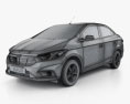Chevrolet Prisma LTZ 2022 3d model wire render