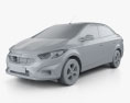 Chevrolet Prisma LTZ 2022 3d model clay render