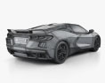 Chevrolet Corvette Stingray з детальним інтер'єром та двигуном 2022 3D модель