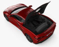 Chevrolet Corvette Stingray з детальним інтер'єром та двигуном 2022 3D модель top view