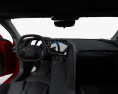 Chevrolet Corvette Stingray з детальним інтер'єром та двигуном 2022 3D модель dashboard