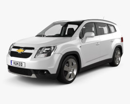 Chevrolet Orlando with HQ interior 2014 3D model
