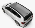 Chevrolet Orlando з детальним інтер'єром 2014 3D модель top view