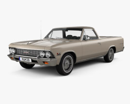 Chevrolet El Camino Custom 1966 3D模型