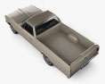 Chevrolet El Camino Custom 1966 3D-Modell Draufsicht