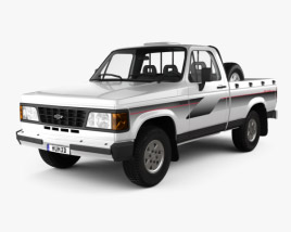 Chevrolet D-20 Cabine Simple 1992 Modèle 3D