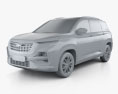 Chevrolet Captiva 2021 3d model clay render