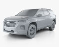 Chevrolet Traverse High Country 2022 3D-Modell clay render