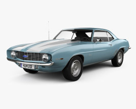 Chevrolet Camaro 350 coupe 1969 3D model