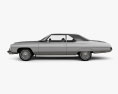 Chevrolet Caprice convertible 1973 3d model side view