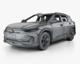 Chevrolet Menlo HQインテリアと 2019 3Dモデル wire render