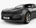 Chevrolet Camaro SS with HQ interior and engine 2022 3d model