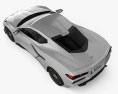 Chevrolet Corvette Z06 coupe 2022 3d model top view