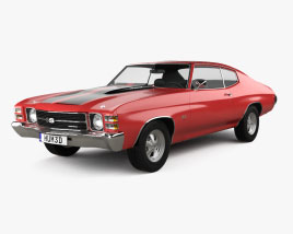 Chevrolet Chevelle SS 454 hardtop coupe 1971 3D model