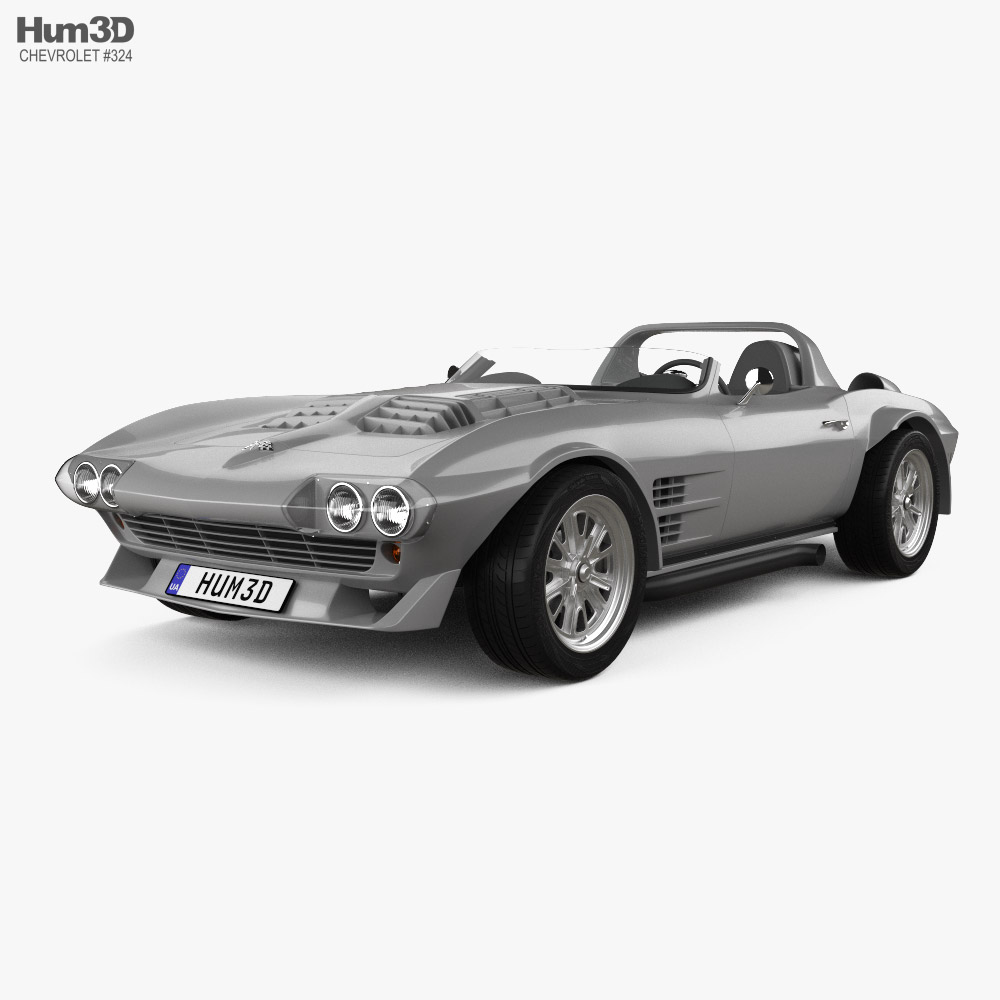 Chevrolet Corvette Grand Sport 1963 3D 모델 