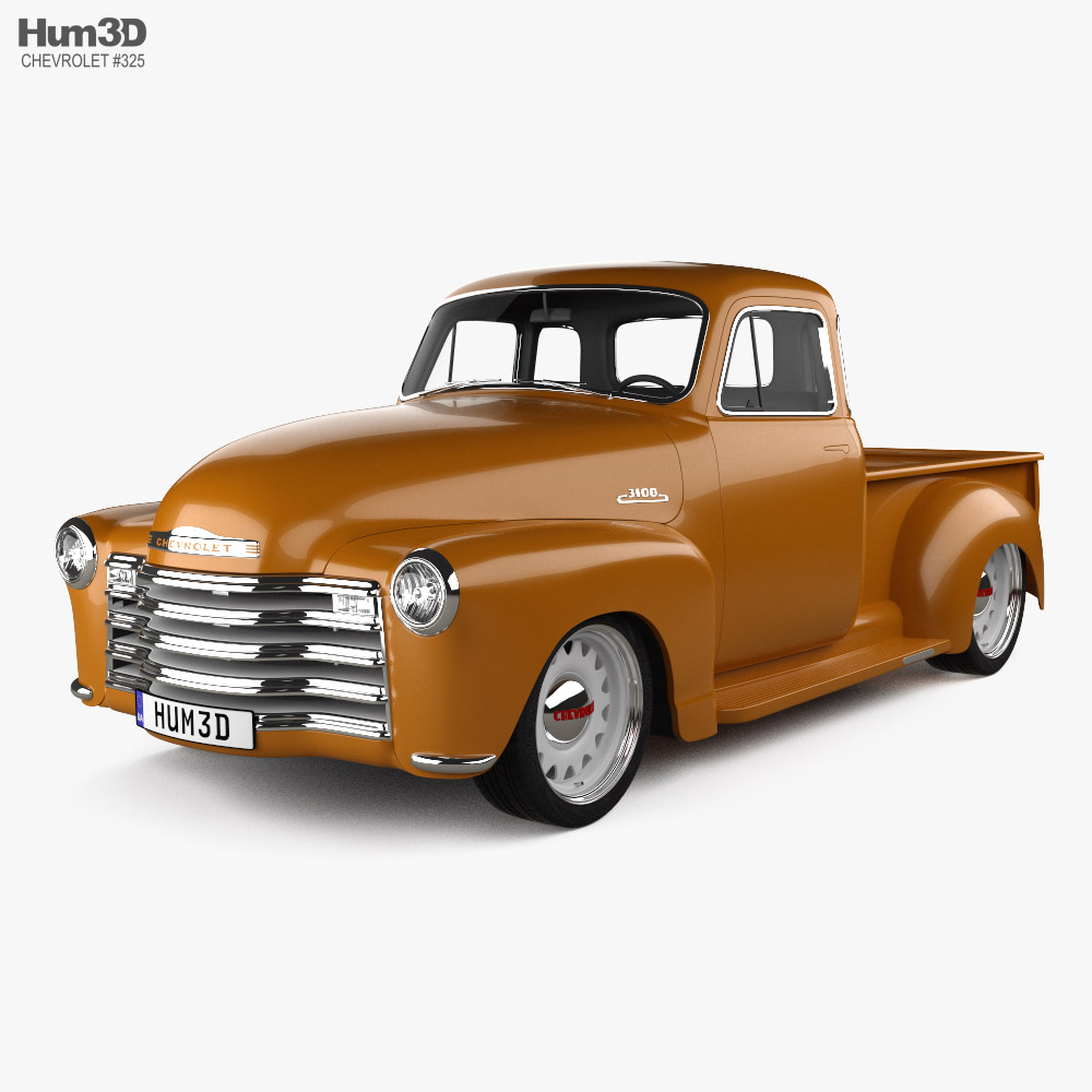 Chevrolet Advance Design Custom 1956 3D 모델 