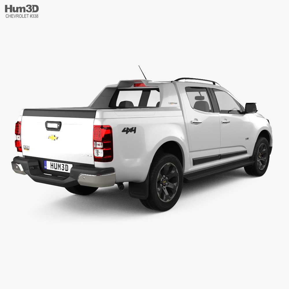 Chevrolet S10 Double Cab HighCountry 2020 3d model back view
