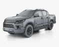 Chevrolet S10 Double Cab HighCountry 2020 3d model wire render