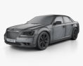 Chrysler 300 SRT8 2012 3D模型 wire render