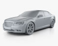 Chrysler 300 SRT8 2012 3D模型 clay render