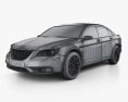 Chrysler 200 セダン 2011 3Dモデル wire render