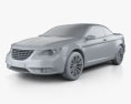 Chrysler 200 descapotable 2011 Modelo 3D clay render