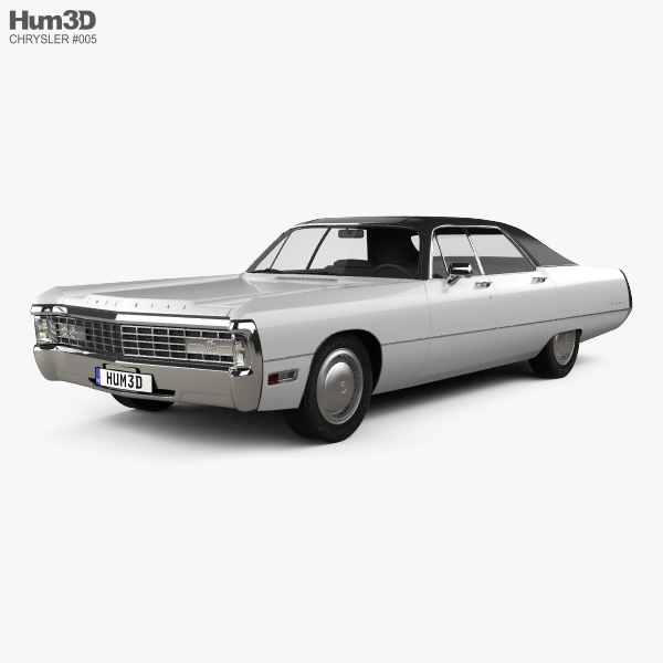 Chrysler Imperial LeBaron 4-door hardtop 1971 3D model