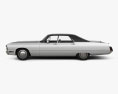 Chrysler Imperial LeBaron 4 porte Hard-top 1971 Modello 3D vista laterale