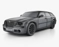 Chrysler 300C wagon 2010 3D-Modell wire render