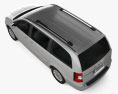 Chrysler Town Country 2012 3D模型 顶视图
