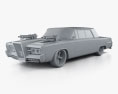 Chrysler Imperial Crown Green Hornet Black Beauty 1965 Modello 3D clay render