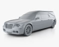 Chrysler 300C 灵车 2009 3D模型 clay render