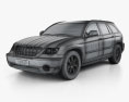 Chrysler Pacifica 2010 3d model wire render