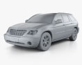Chrysler Pacifica 2010 3d model clay render
