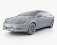 Chrysler 200 S 2018 3d model clay render