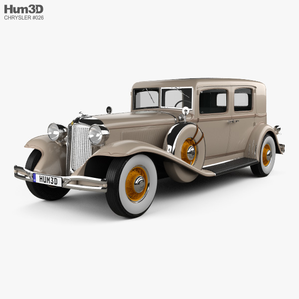 Chrysler Imperial Close Coupled sedan 1931 Modèle 3D