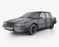 Chrysler Imperial 1993 Modello 3D wire render
