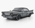 Chrysler Newport 2 porte Hard-top 1961 Modello 3D wire render