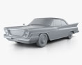 Chrysler Newport 2 porte Hard-top 1961 Modello 3D clay render