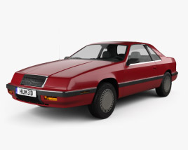 Chrysler LeBaron cupé 1987 Modelo 3D