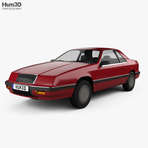 Chrysler LeBaron купе 1987 3D модель