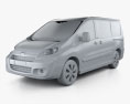 Citroen Jumpy Panel Van L1H1 2014 3d model clay render