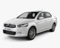 Citroen C-Elysee 세단 2016 3D 모델 