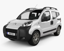 3D model of Citroen Nemo Multispace 2014