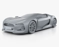 Citroen GT 2008 3d model clay render