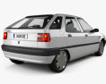 Citroen ZX 5 puertas hatchback 1991 Modelo 3D