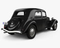 Citroen Traction Avant 1934 3D模型 后视图