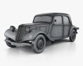Citroen Traction Avant 1934 3D模型 wire render